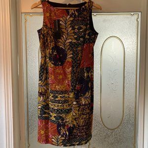 Jones New York Sheath Multi-Color Dress, Size 10